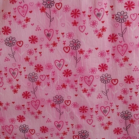 Cherokee nurse scrubs shirt plus size XL pink rose hearts flowers short … - Picture 4 of 7
